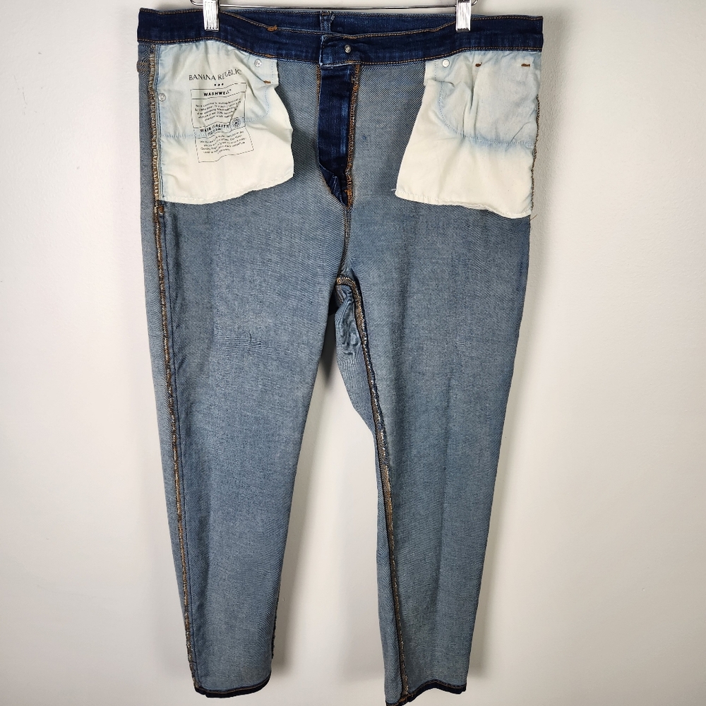 EUC Banana Republic Dark‎ Wash Skinny Leg Slim Fit Jeans Size 31/18 #0568 - Picture 11 of 15